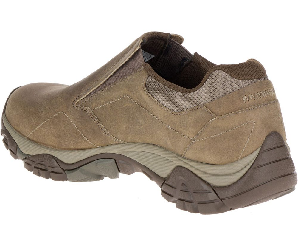 Merrell Slip Ons Męskie Brązowe - Moab Adventure Moc - 617385-ZVK